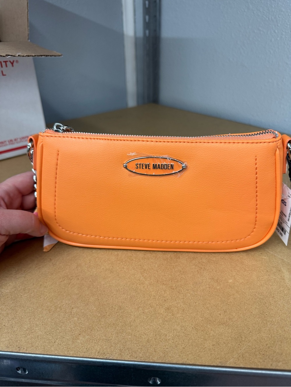 Steve Madden Bright Orange Mini Crossbody Bag